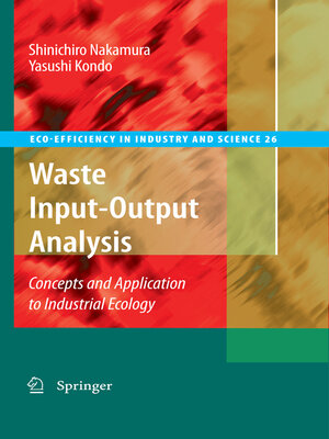 cover image of Waste Input-Output Analysis